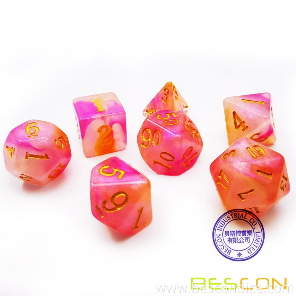 Rosequartz Stone Dice For Role Playing Game 2 Rosequartz Stone Dice For Role Playing Game 2
